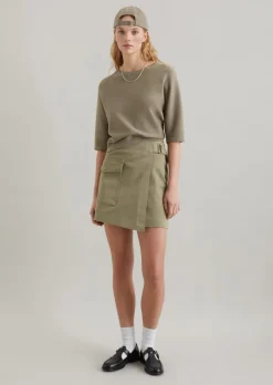 DfC Kurzarm-Strickpullover loose aus Organic Cotton