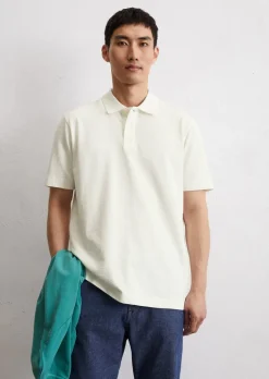 DfC Poloshirt Seersucker regular aus Bio-Baumwoll-Mix