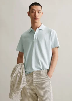 DfC Poloshirt Slub-Jersey regular aus reiner Bio-Baumwolle