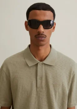 DfC Poloshirt Slub-Jersey regular aus reiner Bio-Baumwolle