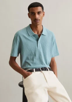 DfC Poloshirt Slub-Jersey regular aus reiner Bio-Baumwolle