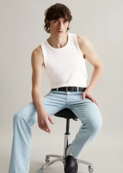 DfC Ripp-Tanktop slim aus Bio-Baumwoll-Mix