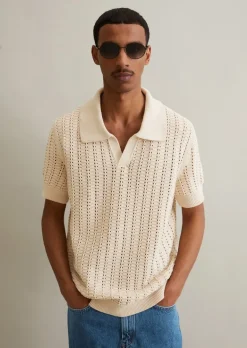 DfC Strick-Poloshirt regular aus reiner Bio-Baumwolle