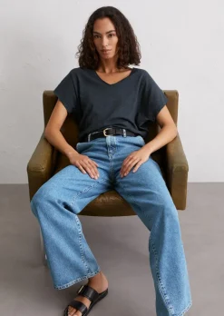 DfC T-Shirt loose mit Fledermausärmeln