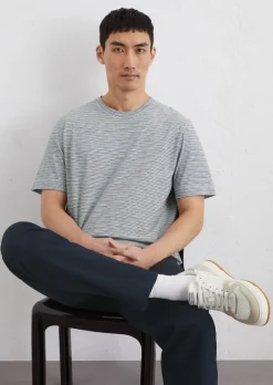 DfC T-Shirt regular aus gestreiftem Single-Slub-Jersey