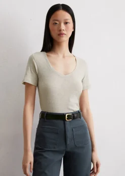 DfC T-Shirt regular aus Organic Cotton Slub Jersey