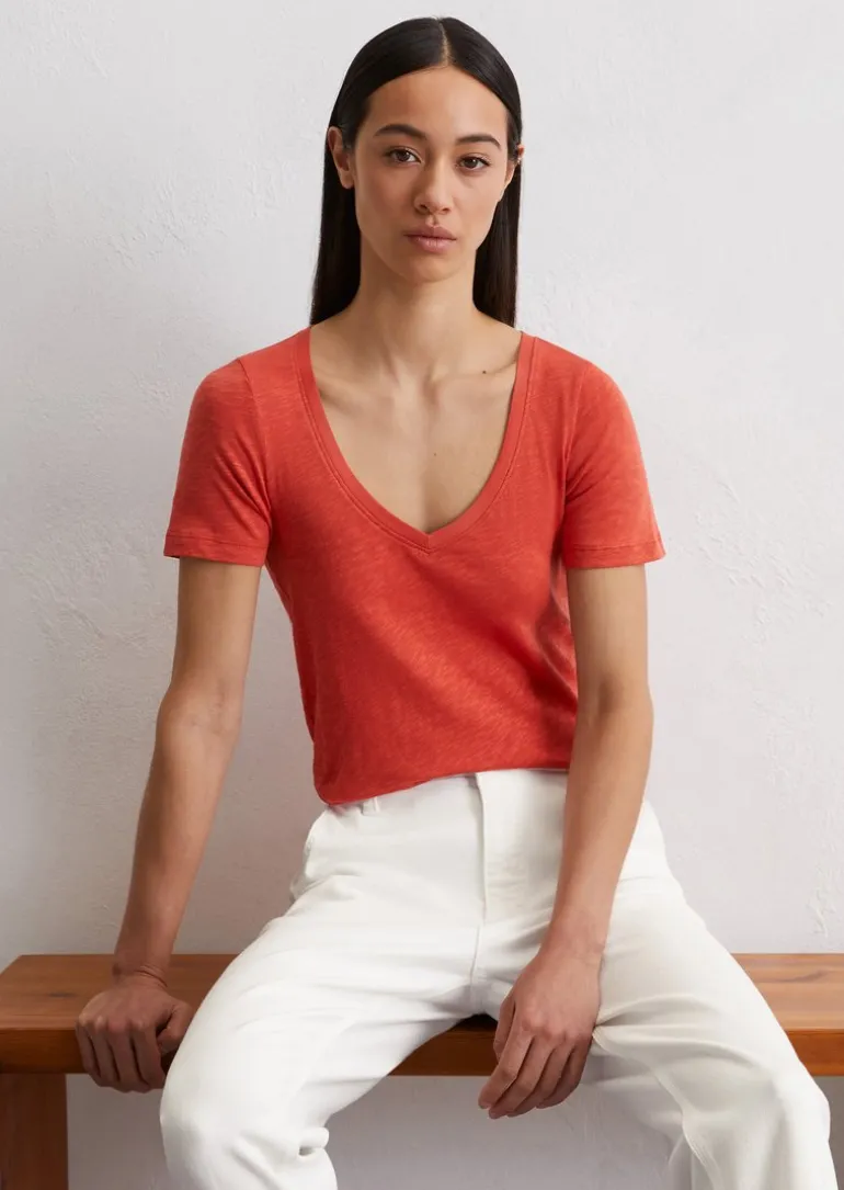 DfC T-Shirt regular aus Organic Cotton Slub Jersey