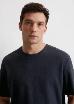 DfC T-Shirt regular mit feiner Waffelstruktur