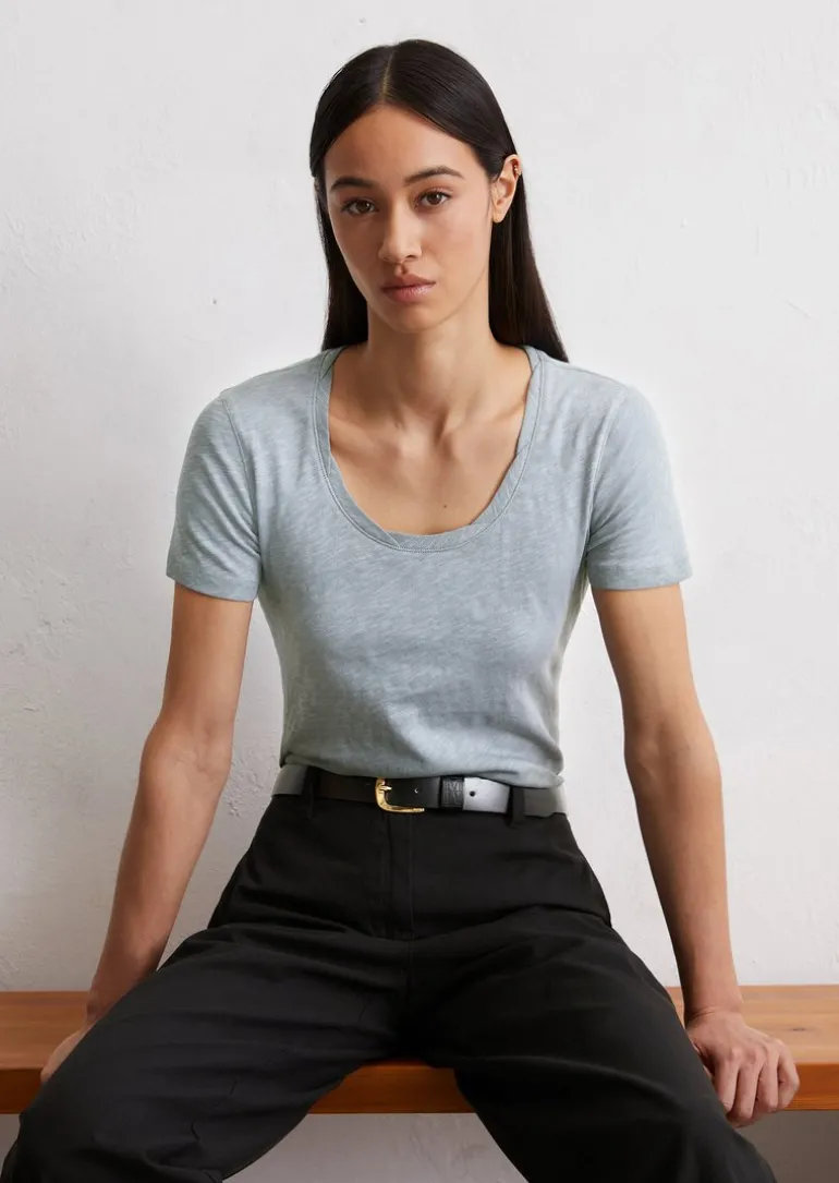 DfC T-Shirt regular mit getwistetem Ausschnitt