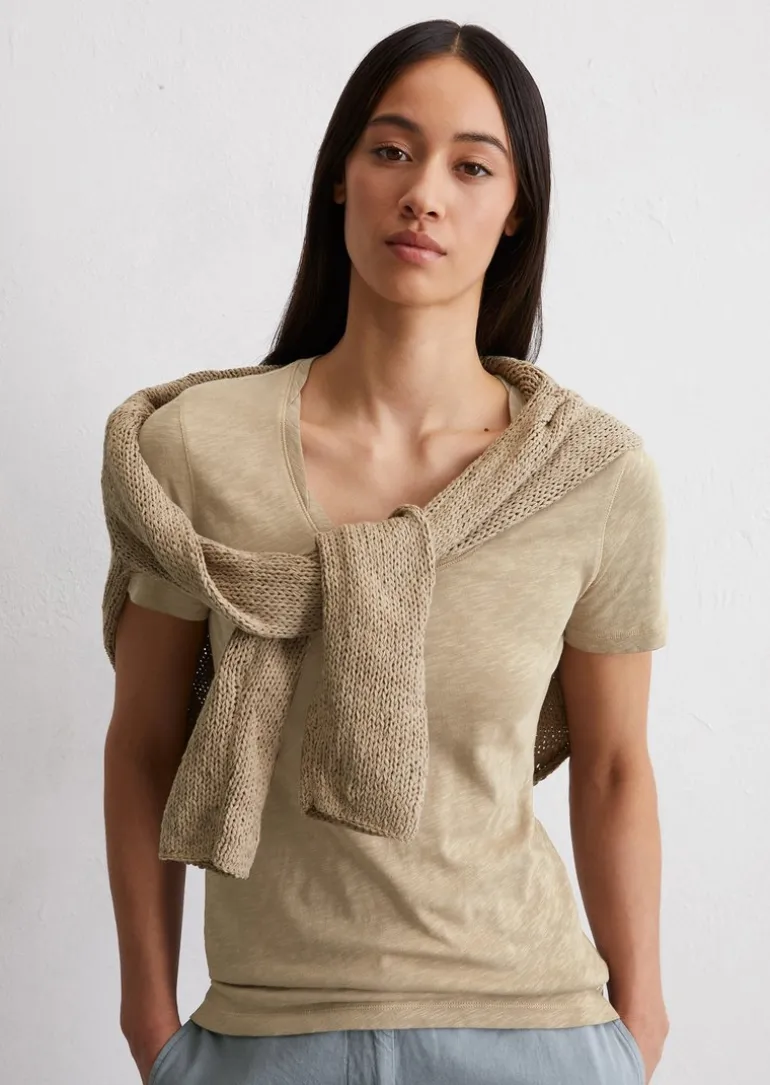 DfC T-Shirt regular mit getwistetem Ausschnitt