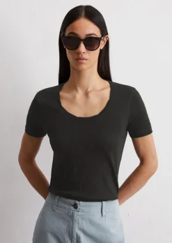 DfC T-Shirt regular mit getwistetem Ausschnitt