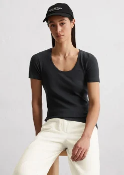 DfC T-Shirt regular mit getwistetem Ausschnitt