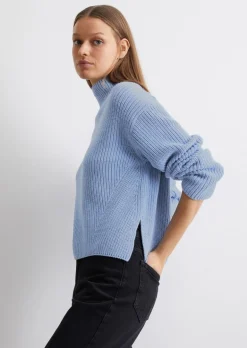 DfC Turtleneck-Strickpullover loose aus Heavy Weight Cotton