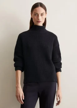 DfC Turtleneck-Strickpullover loose aus Heavy Weight Cotton