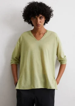 Feinstrick-Pullover loose aus Organic-Cotton-Mix