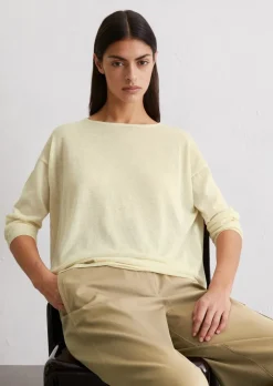 Feinstrick-Pullover oversize aus Organic Cotton-Mix