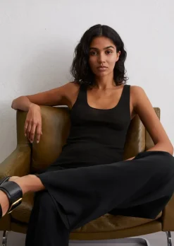 Feinstrick-Top slim aus softem Bio-Baumwolle-Mix