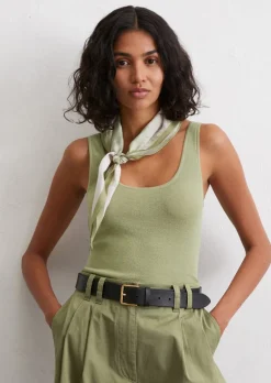 Feinstrick-Top slim aus softem Bio-Baumwolle-Mix