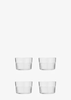 Flaches Wasserglas Model Moments im 4er-Set
