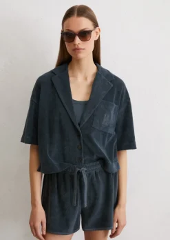 Frottee-Shirt relaxed aus softem Baumwolle-Mix