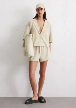 Frottee-Shirt relaxed aus softem Baumwolle-Mix