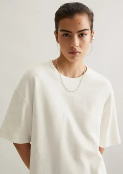 Frottee-T-Shirt relaxed aus reiner Bio-Baumwolle