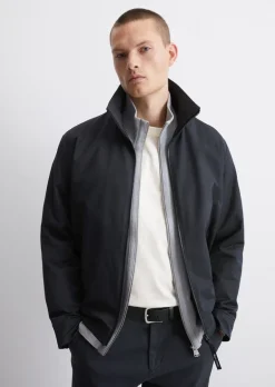 Gefütterte Jacke regular aus wasserabweisendem Micro-Twill