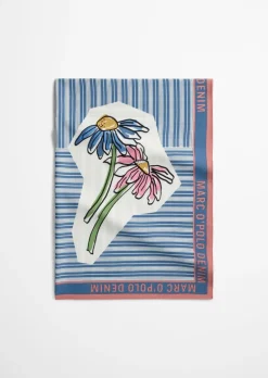 Gemustertes Tuch aus Viskose-Twill