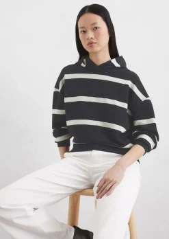 Gestreiftes Hoodie relaxed aus Organic Cotton