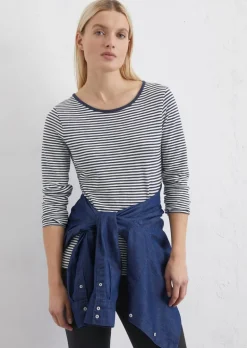 Gestreiftes Longsleeve regular aus Organic Cotton