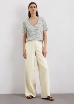 Gestreiftes T-Shirt regular aus softem Bio-Baumwoll-Jersey