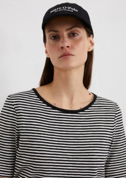 Gestreiftes T-Shirt regular aus Organic Cotton Slub Jersey