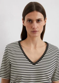 Gestreiftes T-Shirt regular aus softem Bio-Baumwoll-Jersey