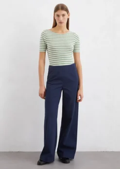 Gestreiftes T-Shirt regular aus Organic Cotton Slub Jersey