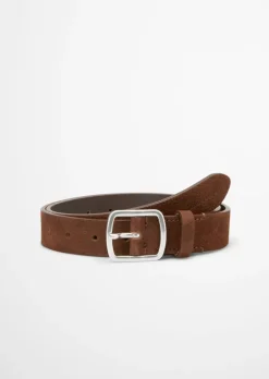 Gürtel aus weichem Nubukleder