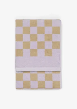 Gästehandtuch Model Checker mit Jacquard-Karomuster