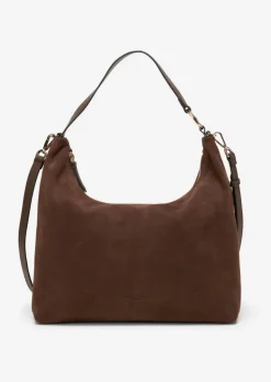 Handtasche medium aus softem Velours-Rindleder