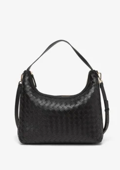 Handtasche medium mit Flechtstruktur