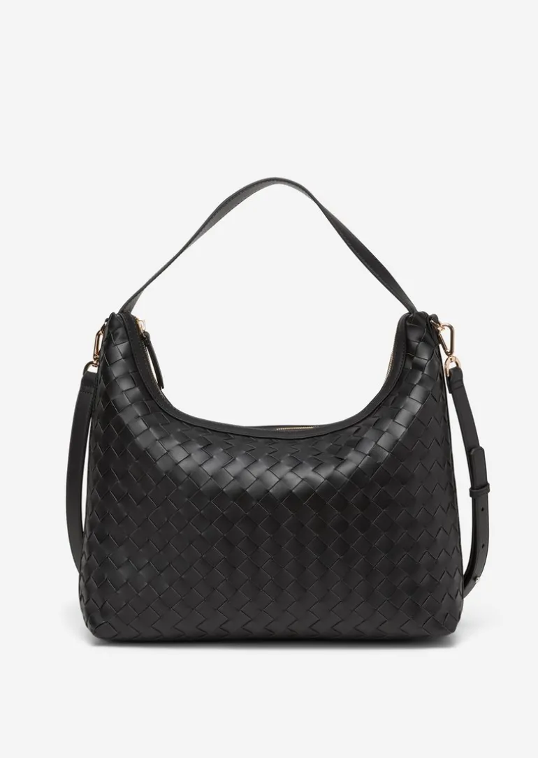 Handtasche medium mit Flechtstruktur