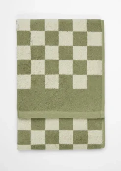 Handtuch Model Checker mit Jacquard-Karomuster