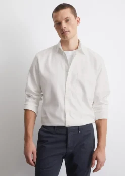 Hemd regular aus Bio-Baumwolle-Lyocell-Mix