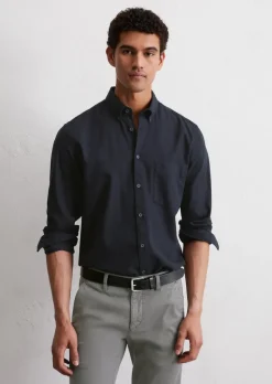 Hemd regular aus Bio-Baumwolle-Lyocell-Mix