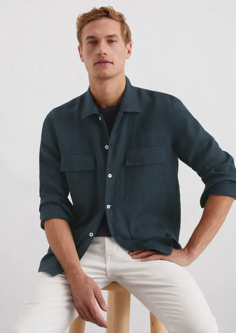 Hemd regular aus reinem Leinen