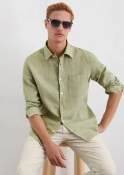 Hemd regular aus reinem Leinen