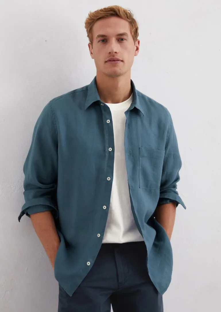 Hemd regular aus reinem Leinen