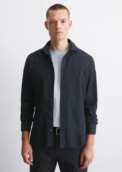 Hemd shaped aus Stretch-Popeline