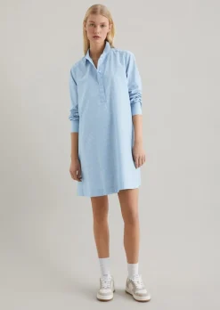 Hemdblusenkleid A-Shape mit garngefärbten Streifen