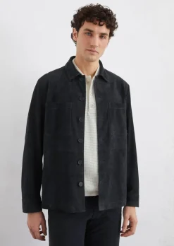 Hemdjacke regular aus softem Ziegenleder