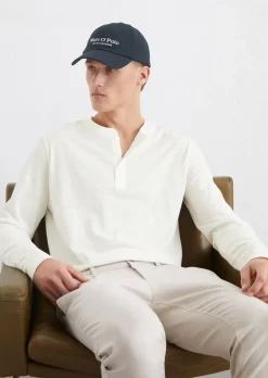 Henley-Shirt regular in softem Slub-Jersey