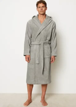 Herren-Bademantel Model Timeless mit Kapuze